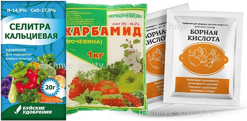 Удобрения для внекорневых подкормок